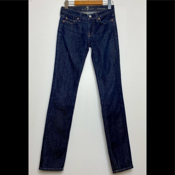 7 FOR ALL MANKIND Women’s “Roxanne” Skinny Jeans Made in USA - Picture 1 of 7